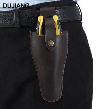 European and American Hot-Selling Gardening and Agricultural First-Layer Cowhide Scissors Set, Hardware Pliers Set, Multi-Functional Waist-Mounted Pruning Scissors Set
