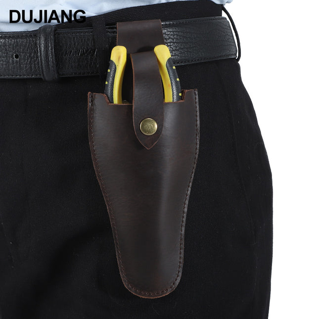 European and American Hot-Selling Gardening and Agricultural First-Layer Cowhide Scissors Set, Hardware Pliers Set, Multi-Functional Waist-Mounted Pruning Scissors Set