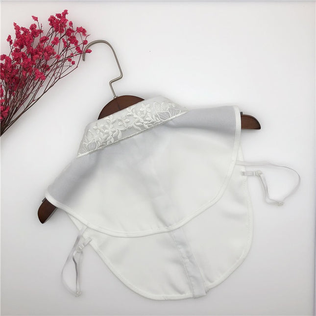 Temperament boutique white handmade garment collar inside warm fake collar women's fashion new foreign trade collar women