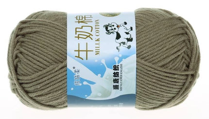Five-Strand Milk Cotton Wool Ball Wholesale Medium Thick Thread Crochet Doll Shoes Scarf Handmade DIY Knitting Material Package