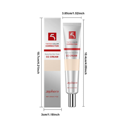 Moisturizing Correcting CC Cream Full Coverage Lightweight Natural Long Lasting Waterproof Anti-Sweat Foundation Cosmetics Base