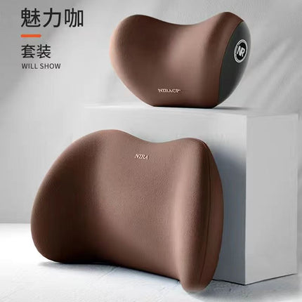 Car Lumbar Headrest Neck Pillow Waist Protection Car Cushion Seat Car Backrest Pillow Lumbar Support Driving Lumbar Support