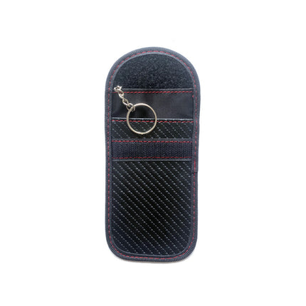 2026 New Cross-Border Rfid Anti-Theft Key Case Carbon Fiber Anti-Magnetic Car Key Case Anti-Scan Key Cover