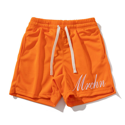 Carefully Selected New Quarter Pants, Summer American Simple Embroidered Letters Casual Sports Pants, No More Than Knee-Length Shorts Training Pants