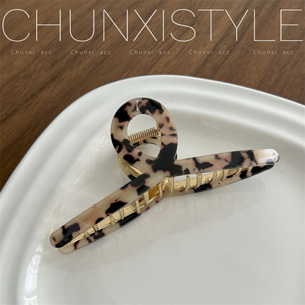 High-grade acetate hairpin for Women summer 2023 New elegant back head clip shark clip hairpin headdress