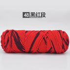 48 black and red section * 8*20S * 500 (twist) * acrylic blend
