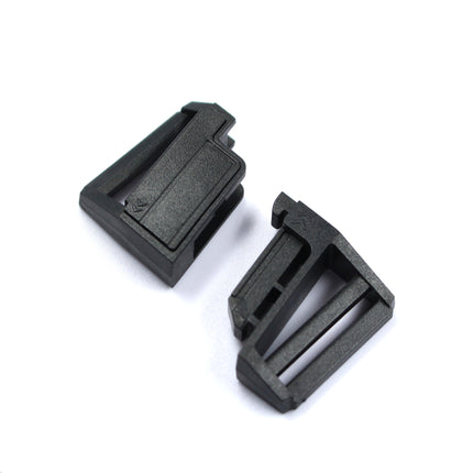 Plastic Magnetic Buckle for Bags, Clothing, and Belts, Adjustable Buckle, Black, Inner Diameter 25mm, Side-Opening, Strong Magnetic Buckle