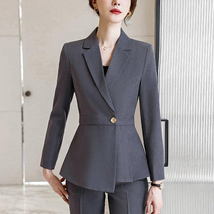Black Suit suit Women's Fashion Temperament Workplace Suit Interview Dress Sales Jewelry Store Work Clothes Business Wear