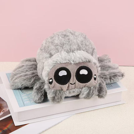 Cross-border simulation small spider doll Lucas spider black and white spider plush toy doll
