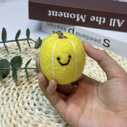 Nepalese Handmade Wool Felt Finished Vegetable and Fruit Bag Pendant Cute Bread Keychain Creative Decoration