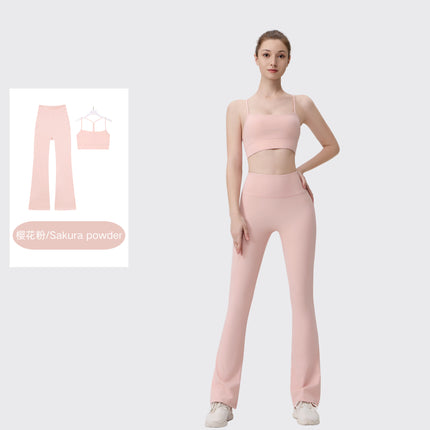 [in Stock] Ld Speaker Y-Shaped Vest Set Long Sleeve Women's Slim Fit Jacket Stretchy Sports Yoga Wear