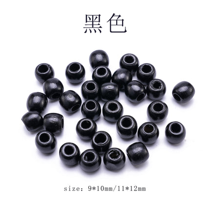 Natural Wooden Beads, Round Abacus Beads, Large Hole Beads, Loose Beads, Handmade DIY Jewelry, Mobile Phone Chain Accessories, Beading Accessories