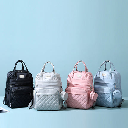 New Large-Capacity Mommy Bag Wholesale Fashion Multi-Functional Waterproof Mother and Baby Supplies Storage Handbag Backpack Cross-Border