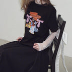 Ron dog party short sleeve black / One size fits all