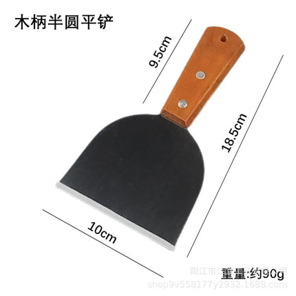 Triangle Stainless Steel Teppanyaki Grilling Shovel Multi-use Steak Hand-held Pancake Shovel Restaurant Teppanyaki Cuisine Gadget