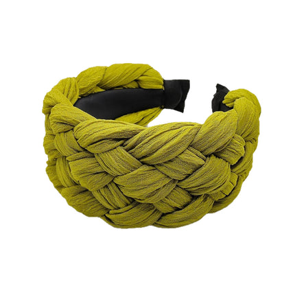 Korean-Style Simple Wide-Brimmed Braided Hairband with a High-End Feel, Specifically for Face Washing, High-Top Hair Clip Wholesale