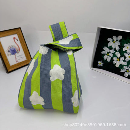 110g Baby Birthday Gift Bag Holiday Knitted Gift Bag Kidsren's First Birthday Party Handbag Gift Knitted Bag