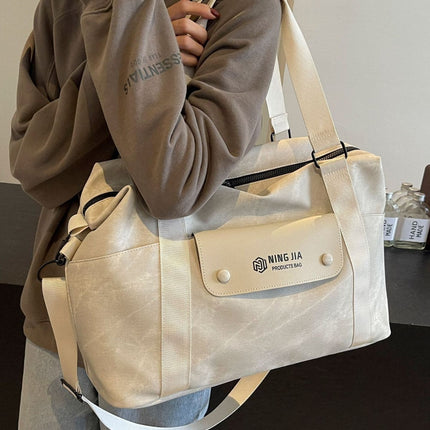 Fashionable and Stylish European and American Style Multi-Pocket Travel Bag with Dry and Wet Separation, Sports Gym Bag, Can Be Attached to a Trolley, Portable