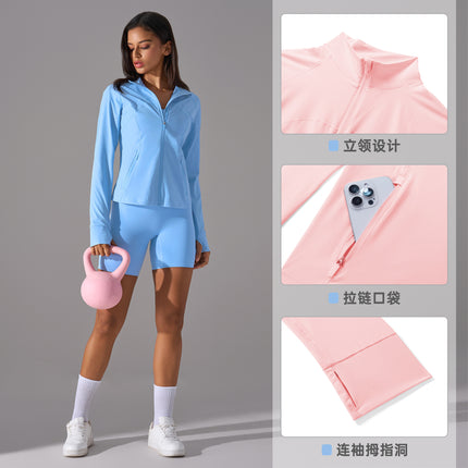 Summer Sun Protection Clothing Women's Outdoor UPF50 UV Protection Sun Protection Clothing Coat Breathable Quick-drying Skin Clothing D25013
