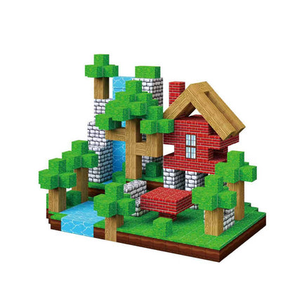 Cross-Border Mc My Magnetic World Magnetic Block Building Blocks Assembly Gravity Puzzle Primitive Forest Amazon Jungle