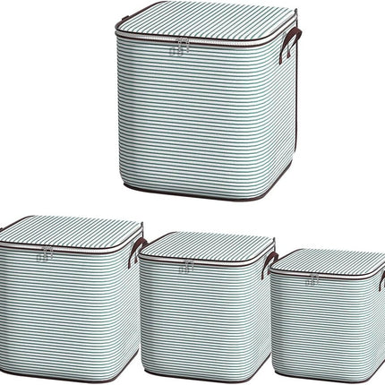 Clothes Storage, Moving, Large-Capacity Wardrobe, Clothing Storage Box, Dust-Proof Storage Basket, Zipper, Portable
