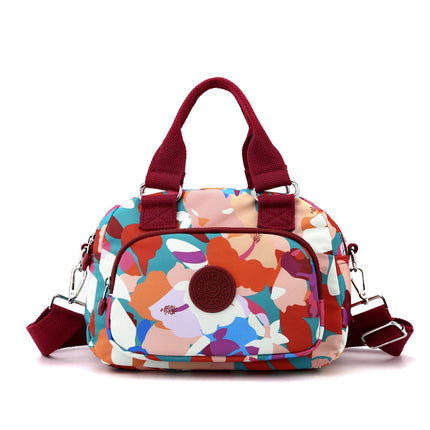 Lightweight waterproof nylon cloth bag casual messenger bag new versatile small square bag trendy women's shopping handbag