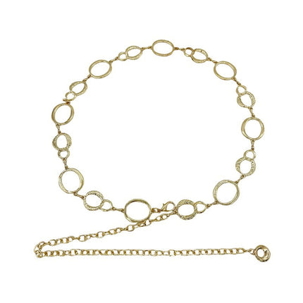 Metal Belt Women's Ins Style Decoration with JK Skirt Suit Sweater Chain Waist Chain Trendy Waist Accessories Thin Belt