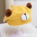 Cute bear beret-yellow / 3-48 months