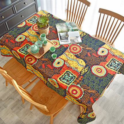 Ethnic Bohemian Fabric Printed Cotton and Linen Small Floral Pastoral Style Clothing Fabric Retro Southeast Asia