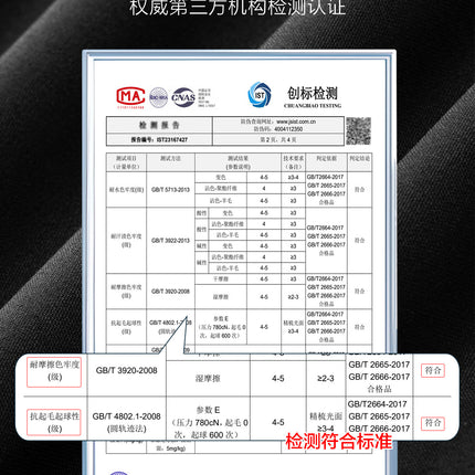 70% Wool Men's Suit Pants Men's Black High Sense Business Suit Pants Breathable Straight Men's Dress Long Pants