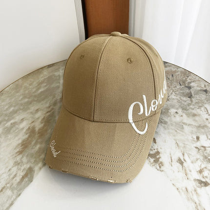 Designer Baseball Cap Versatile Romantic Casual Hat Face-Slimming Duckbill Cap Stylish Couple Unisex
