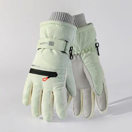 Ski gloves winter go out riding electric car anti-slip touch screen cold-proof windproof velvet padded anti-water splashing lovers