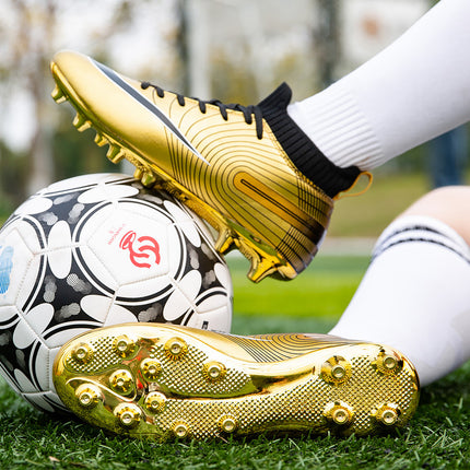 Cross-border Golden Football Shoes Men's TF Broken Nails Adult Competition AG Spike sneaker Wholesale