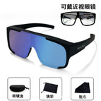 black frame blue