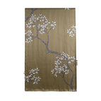 Fhz24-9388-1 double-layered towel branch bud gray green / 170*55cm (with gift box)