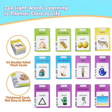 Russian Flashcard Machine Talkingflashcards Russian Card Machine Xiongbao Voice Recognition Early Education