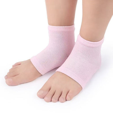 Cross-Border Wholesale Mesh Gel Heel Socks Heel Protective Cover Socks Men's and Women's Short Socks Breathable Sweat-Absorbent Anti-Crack Socks