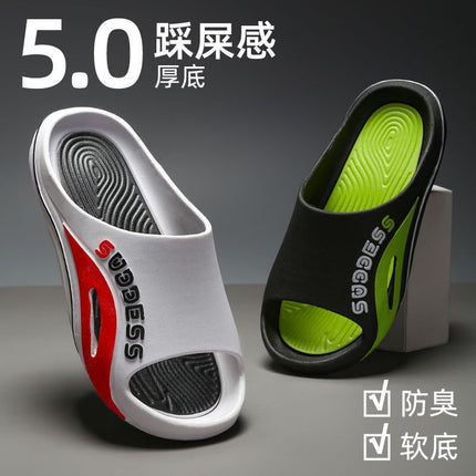 Thick-Soled Slippers for Men, Non-Slip, Summer Outer Wear, New Style, Bathroom, Home, Indoor Sports, Outdoor Beach, Men