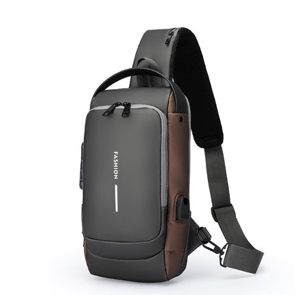 Men's Anti-Theft Password Lock Chest Bag, Travel Essentials, Large Capacity Wholesale, Massive Inventory, Quick Delivery, Customizable Crossbody Bag