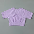 Purple short sleeves / S