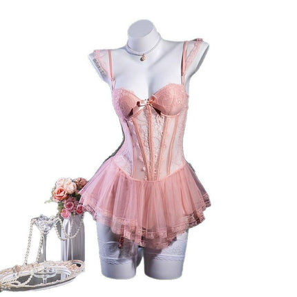 Sexy Lingerie, Sexy, No Need to Take Off, Pure Desire, Small Breasts, Vest, Uniform Suit, Hot Temptation on the Bed, Passionate Midnight Charm