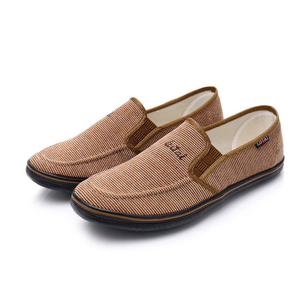 Lu Tai Old Beijing Cloth Shoes Men's Slip-on Lazy Shoes Labor Insurance Shoes Work Shoes Rubber Shoes Casual Shoes Walking Shoes