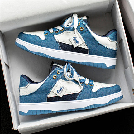 Summer Sneakers Men's Casual Trendy Shoes Canvas Denim Niche Original Design American Retro Trendy Brand Boys Korean Version