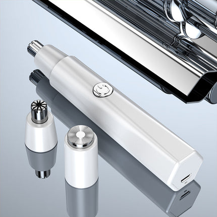 2021 New Model Men's Nose Hair Trimmer Mini Shaver for Trimming Nose Hair, Sideburns, and Ear Hair Dual-Head Trimmer
