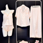Champagne flower short sleeves + trousers 103096 / M ( 40-50kg )