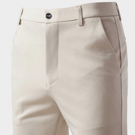 Quality spring and summer men's business suit pants casual pants slim stretch straight pants fashion men's trousers New