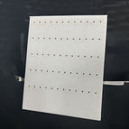 Small 60-hole white earring board