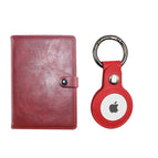 Airtag protective case + passport cover red