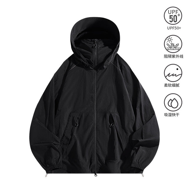 UPF50 ice silk sunscreen clothing women's new breathable sunscreen clothing men's thin coat skin clothing outdoor UV protection