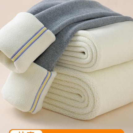Extra Thick Cashmere Leggings for Small Women in Winter New Style Fleece-Lined and Thickeneded Outer Wear High Waist Northeast Warm Cotton Pants